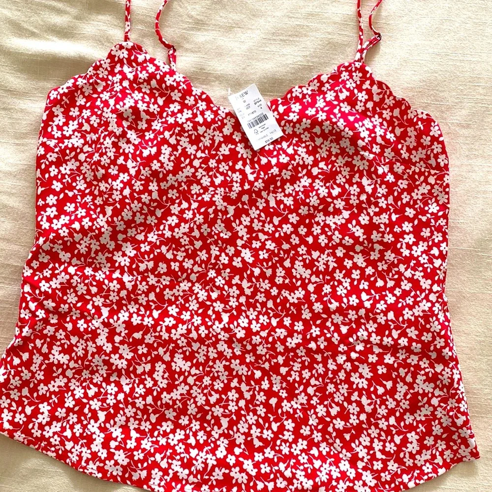 J. Crew Factory Scalloped Cami NWT - Picture 1 of 3